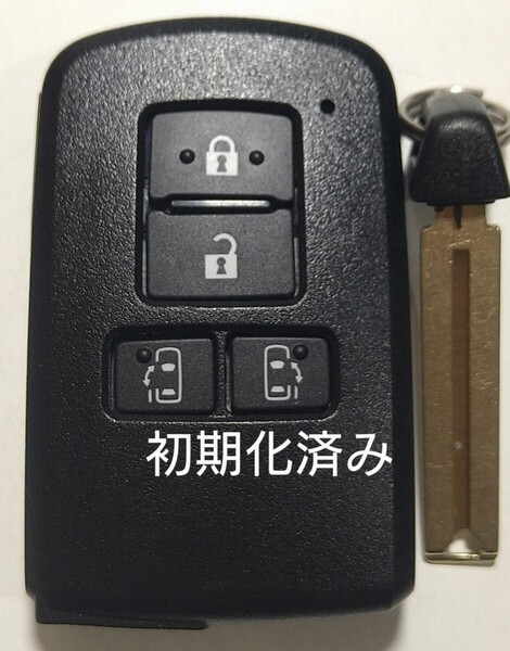 初期化済トヨタ純正 スマートキー4ボタンノア ヴォクシー シエンタ基盤番号281451-2150 001-A00733ノーカットキー付き新品電池サービス⑫