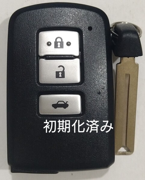 初期化済トヨタ純正スマートキー 3ボタンクラウン210系基盤番号281451-0020 ノーカットキー付き新品電池サービス20