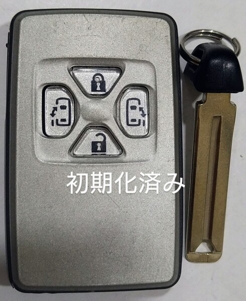 初期化済トヨタ純正スマートキーエスティマ ヴェルファイア ヴォクシーアルファード基盤番号271451-0500ノーカットキー付き新品電池付き34