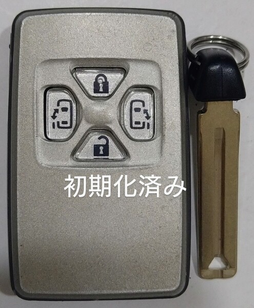 初期化済トヨタ純正スマートキーエスティマ ヴェルファイア ヴォクシーアルファード基盤番号271451-0500ノーカットキー付き新品電池付き31