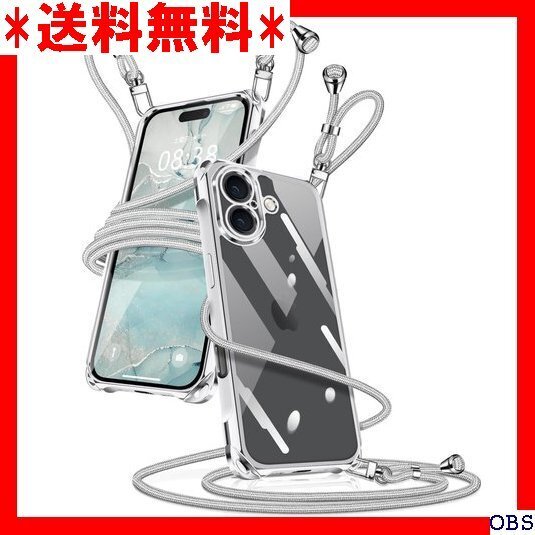☆人気商品☆_N007 iPhone 16 用 ケース クリア ショルダー i 落下防止 紛失防止 ワイヤレス充電対応 シ 27