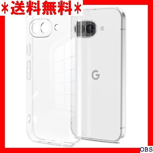☆人気商品☆_B002 Google pixel 9a ケース クリア 全透明 衝撃 柔軟 薄型 ソフト tpu メッキ加工 94