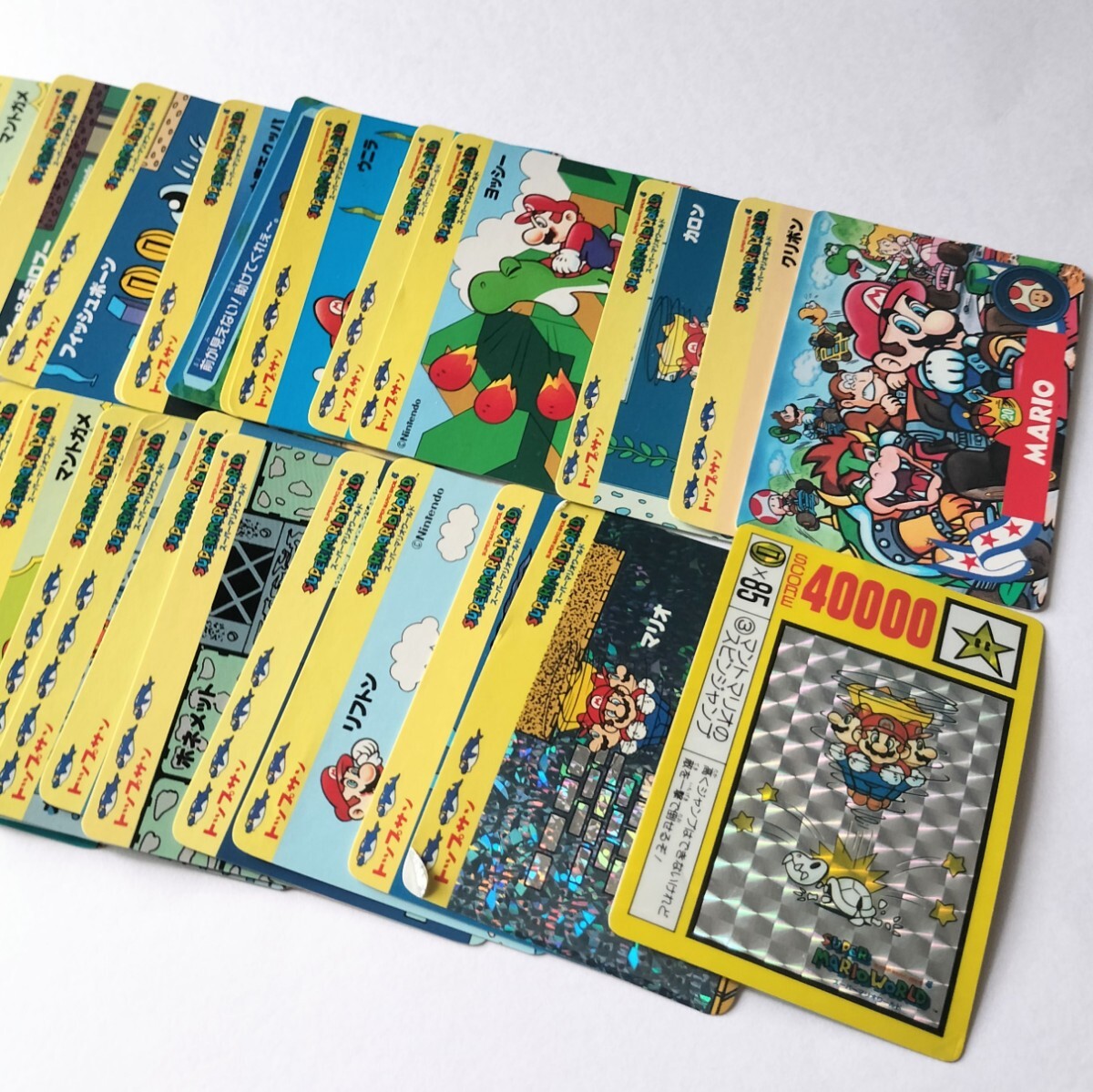 【希少】スーパーマリオワールド カードダス 任天堂 22枚 まとめ売り キラ 希少】スーパーマリオワールド カードダス 任天堂 22枚 まとめ