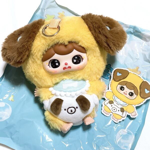 babythree 幼稚園 おむつ オムツ 垂れ耳 子犬 仔犬 犬 いぬ crie キラ目 ぬいぐるみ baby Three ぬいぐるみキーホルダー