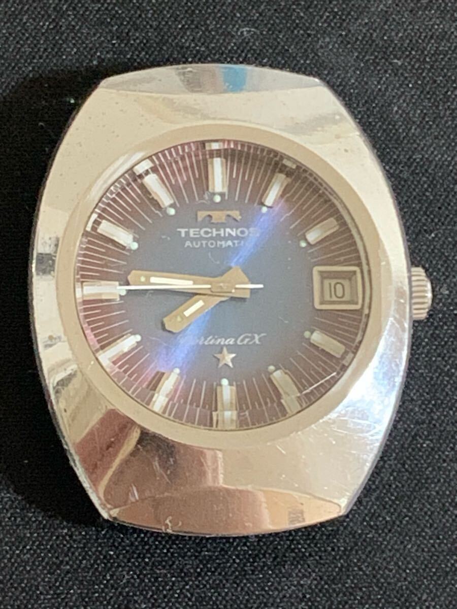 TECHNOS テクノス Cortina TECHNOS CORTINA GX AUTOMATIC 25 JEWELS RARE SILVER 70s