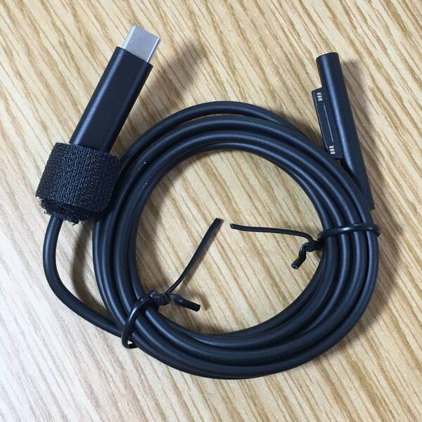 (1.5M) Surface Pro USB-C 充電ケーブル 15V PD充電対応 type C マイクロソフト Surface Pro 6/ Pro 5/ Pro 4/ Pro 3/ Surface Go/Surface