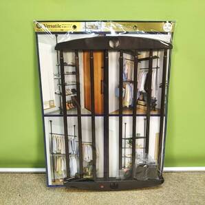 【全国送料無料】▼伸縮シェルフ 58〜100cm ブラウン ベストコ ND-9163 Versatile 収納 Bestco▼未使用品▼A-1231