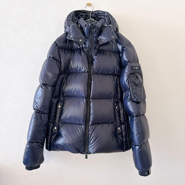 22AW 2022年製 TATRAS タトラス BELBO ベルボ ダウンジャケット フード 光沢ナイロン ネイビー 紺 紺色 NAVY 03 L 高級 MTAT22A4562-D