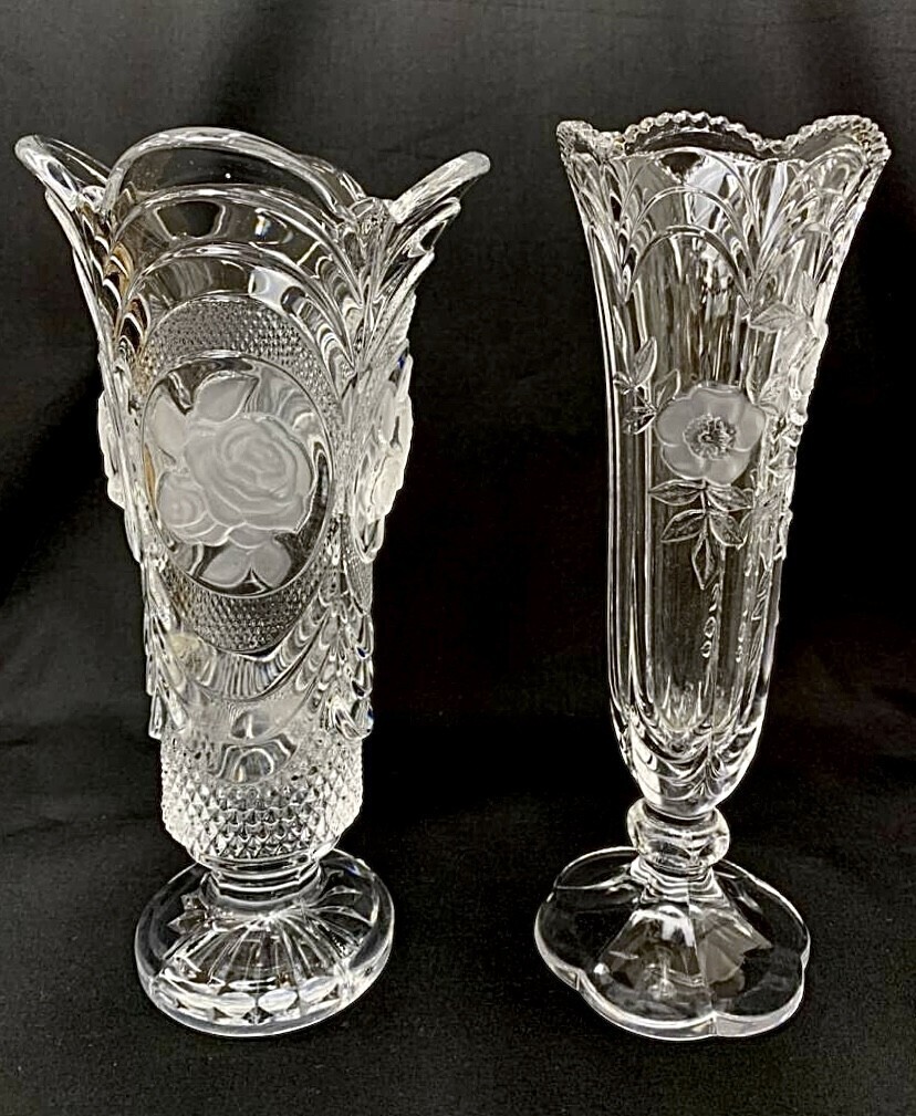 【未使用】　レトロ　ガラス　花瓶　チェコ　スロバキア　ボヘミアクリスタル BOHEMIA Cristal - BOHEMIA ボヘミア ガラス 花瓶 ボヘミアン
