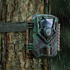 【反応速度が速く、130度の広角センサーで見逃し防止】 トレイルカメラ 野生動物監視 防犯カメラ ナイトビジョン 人感センサー 乾電池式