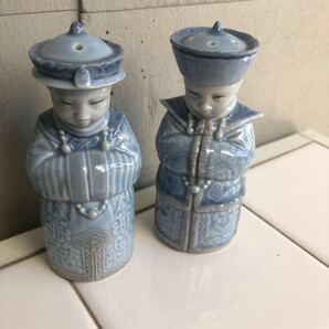 【即決/送料無料】LLADRO HAND MADE IN SPAIN DAISA 2005 リヤドロ チャイナ皇帝フィギュリン キャップなし 中古 調味料入れ陶器人形
