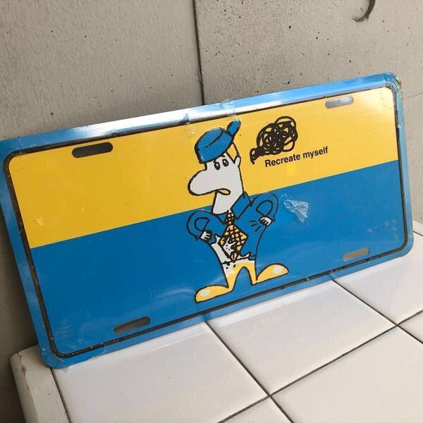 【即決/送料無料】Recreate myself METAL PLATE インテリアメタルプレート 美品 中古 アメリカン雑貨 ブリキ看板