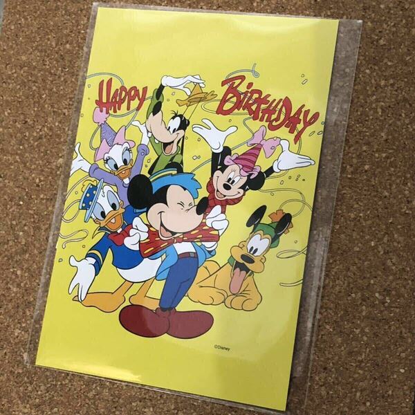 【即決/送料無料】Disney ディズニーストアクラブ バースデーカード ポストカード 中古 美品 非売品