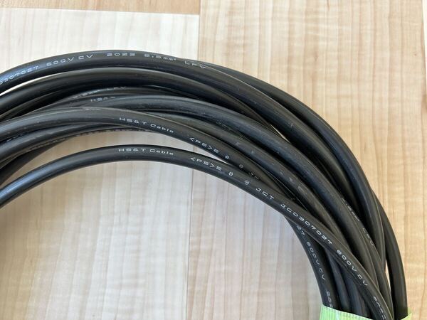 CV5.5-1C 1mあたり120円 単心 CV5.5SQ-1C 5.5m2 住電HSTケーブル CVケーブル 600V 太陽光発電所直流線の余り HS&TCable