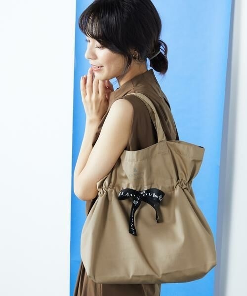 ■■202506即決■ LANVIN en Bleu ランバン オン ブルー新品ベージュ サリー エコバッグ / JAL機内販売品