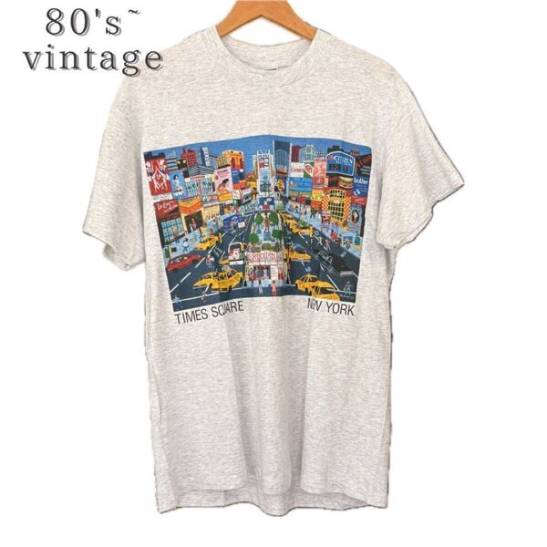 デッドストック 90's Hanes ニューヨーク Tシャツ スーベニア USA製 半袖Tシャツ アメカジ 古着 L