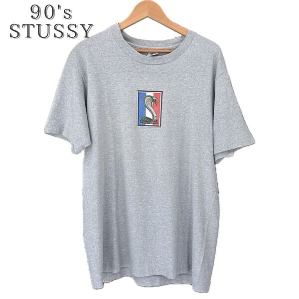 90's Stussy 白タグ コブラTシャツ USA製 ビンテージ オールド L