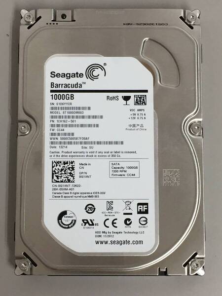 a◇17720時間 SEAGATE ST1000DM003 3.5インチHDD 『正常判定』 1.0TB