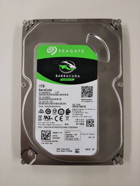 a◎7069時間 SEAGATE ST1000DM010 3.5インチHDD 『正常判定』 1.0TB