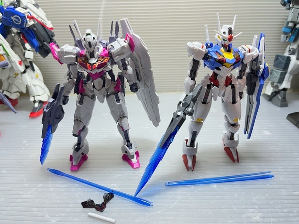 ガンプラ HG 機動戦士ガンダム 水星の魔女 1/144 ガンダムエアリアル ガンダムルブリス 完成品 2体セット
