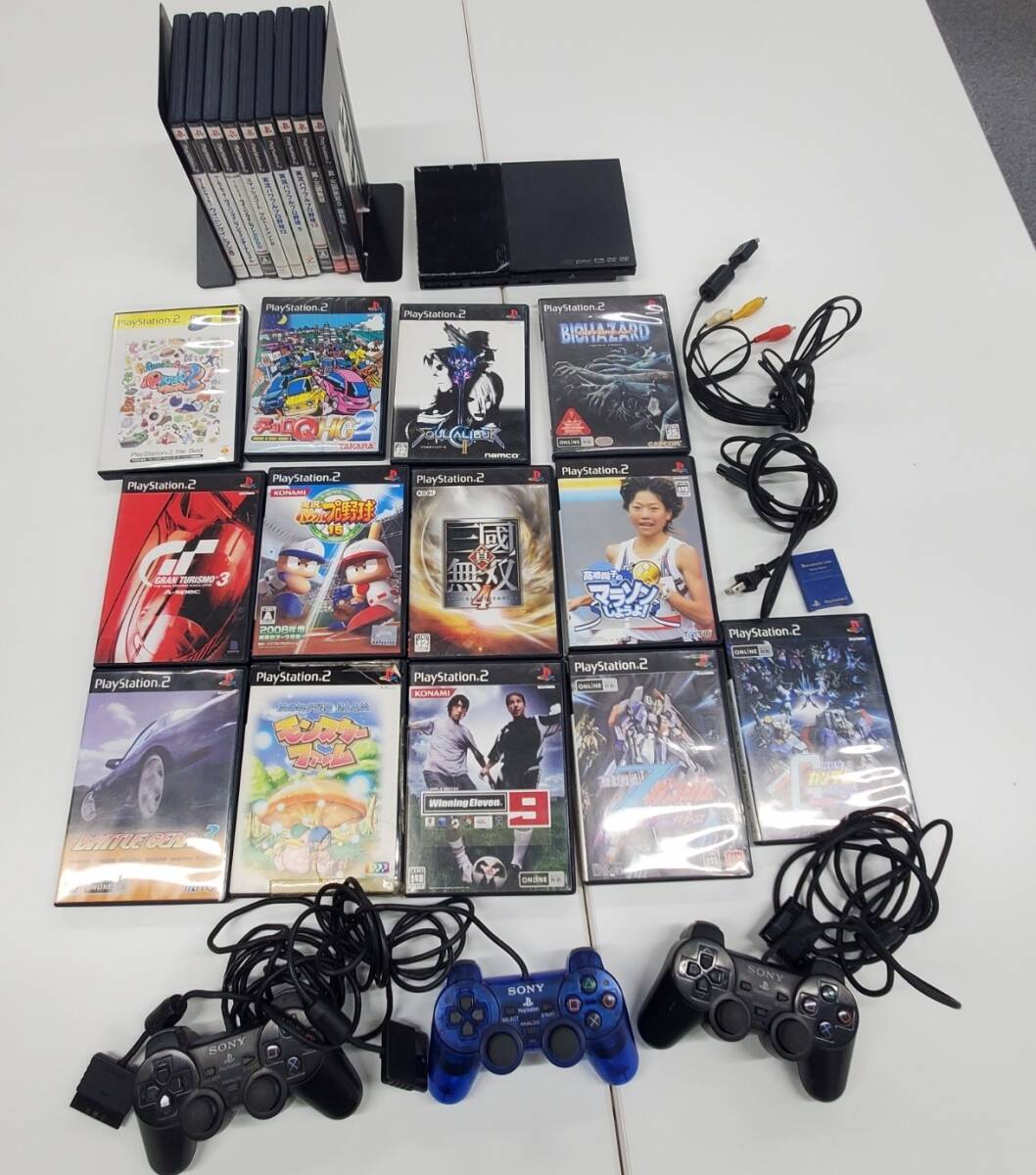 PlayStation2 - PS2薄型　本体と付属品とソフト3本（いただきストリート　三国無双　ウィニング） Yahoo!オークション -「三国 無双」(本体) (本体、アクセサリー