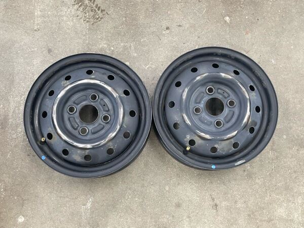 【送料込み】スズキ 純正 13インチ 4.00B +45 PCD100-4H スチールホイール 鉄ホイール 2本セットアルト等