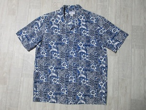 『 送料無料!』《 美品!》★ Big サイズ ♪♪《 90’sビンテージ!》★ 1点物 ♪【KY's】★USA製 ♪ アロハシャツ ハワイアンシャツ・XL