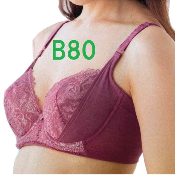 B80・ローズ 脇高ブラジャー(ワイヤー入り) 補正下着 2重リフトアップパネル カップ裏 綿100% 定価:2189円 新品