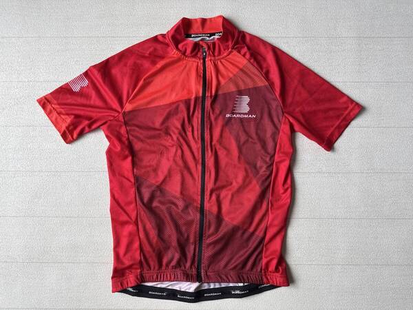☆送料無料☆ BOARDMAN USA直輸入 古着 サイクルウェア サイクルジャージ メンズ SM レッド トップス 中古 即決