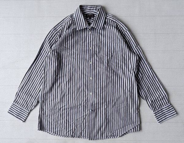 ☆送料無料☆ Ben Sherman ベンシャーマン USA直輸入 古着 長袖 ストライプ シャツ メンズ L ブラウン トップス 中古 即決