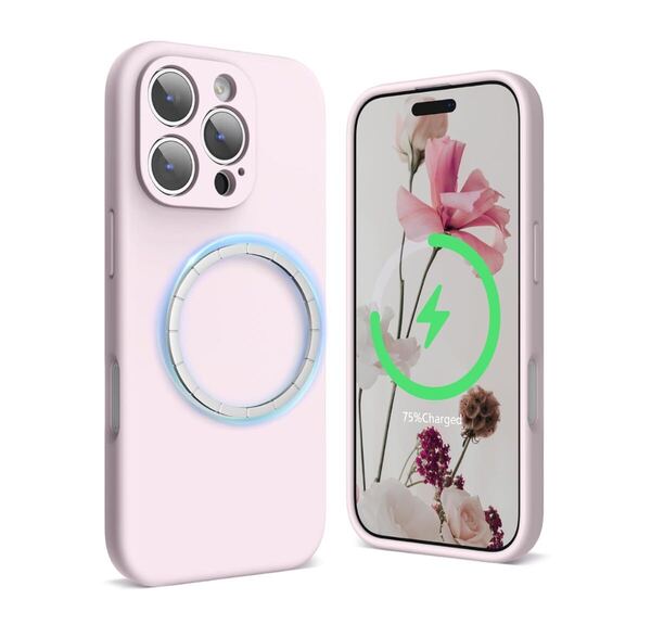 y071810m SURPHY iPhone 15 Pro ケース シリコン MagSafe対応,(カメラの全面保護) マグネット搭載