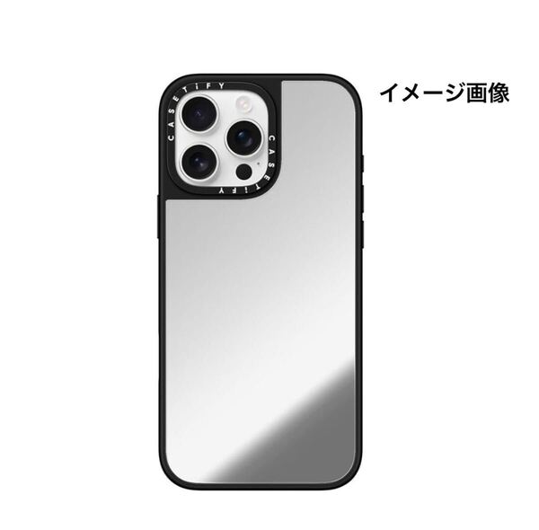 y071103m CASETiFY ミラー MagSafe対応 iPhone 16 Pro Max ケース シルバー