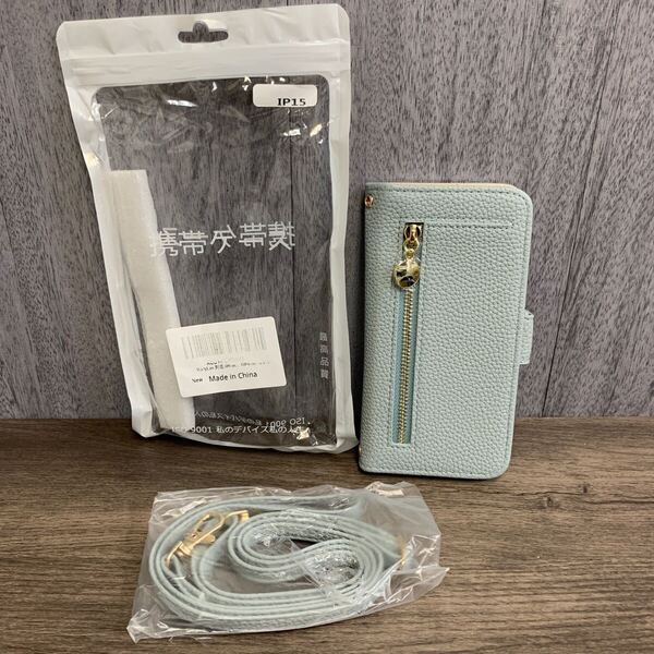 y071117m YerlyLan iPhone 16 ケース 財布型 アイフォン 16 ケース 手帳型 ジッパー式 大容量ショルダーケース ストラップ付き