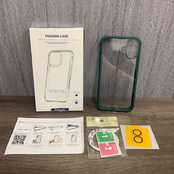 y071719m iPhone 16 Plus ケース 両面透明 前面ガラス+背面PCプレート 360°全面保護 100%画面タッチ感度 耐衝撃 強化ガラス
