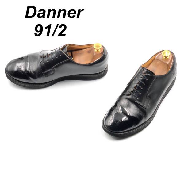 即決 Danner ダナー ポストマン 27.5cm 9.5 D4300 メンズ レザーシューズ プレーントゥ 外羽根 黒 ブラック 革靴 皮靴 ビジネスシューズ