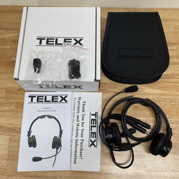 【未使用】TELEX AIRMAN 8 航空機用ヘッドセット AIRMAN8-0210