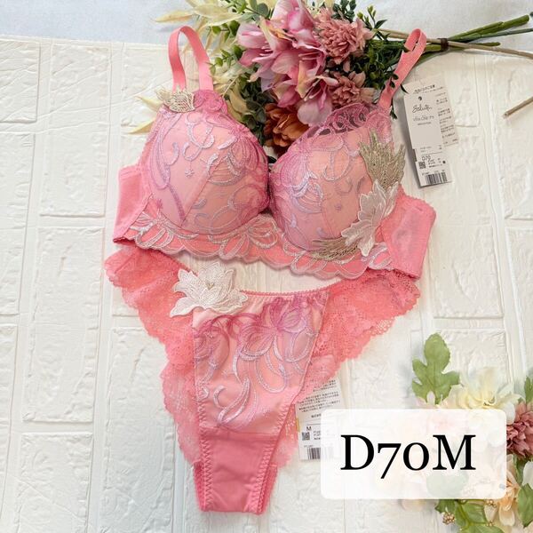 【新品】wacoal サルート 87 ブラ ソングセット D70M RP ワコール salute Tバックショーツ 魔法少女 セーラームーン