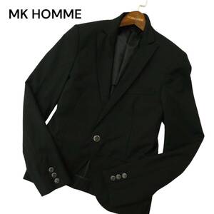 MK HOMME MICHELLE KLEIN Homme круглый год без спинки ★ 1B Tailored Jacket Blazer Sz.46 мужской черный