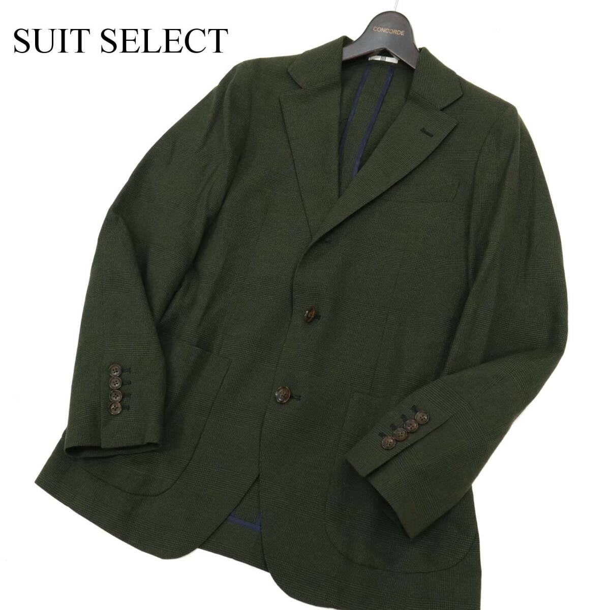 【美品】SUIT SELECT グレー サイズY4(2パンツ1本未使用) RBC】【春夏】2タックパンツ/ブラック/サイド尾錠/4S