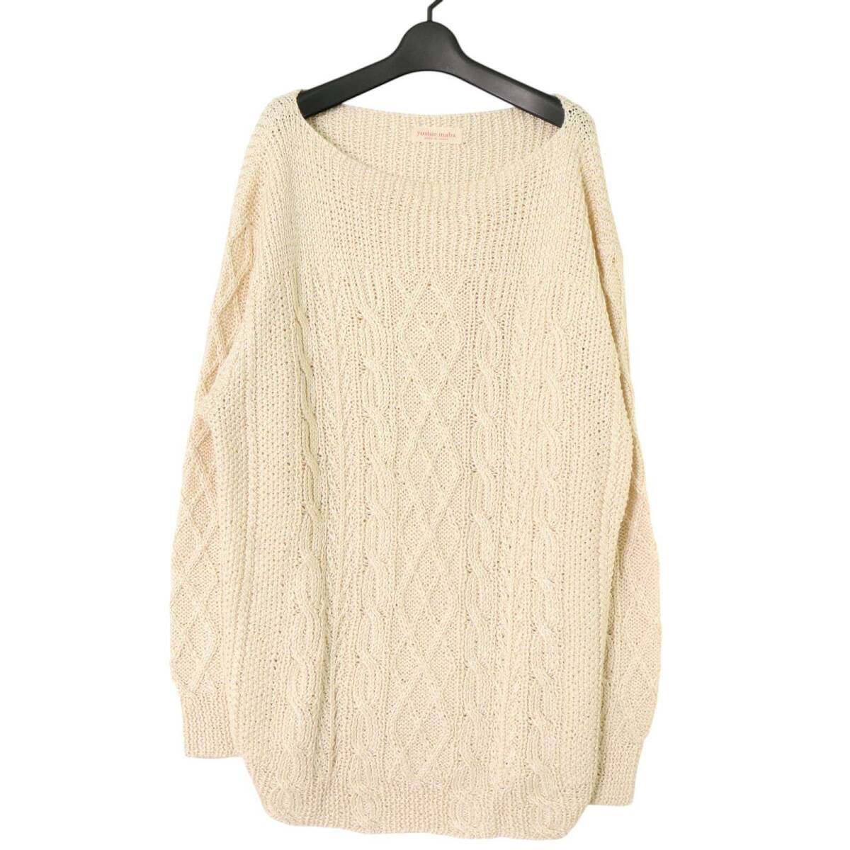 L&#39;EQUIPE YOSHIE INABA ニット・セーター 38(M位) 茶 【古着】【中古】 L'EQUIPE YOSHIE INABA ニット・セーター M 紫 【古着】【中古