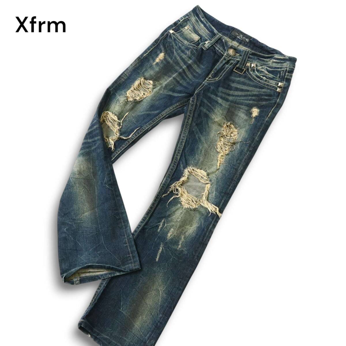 希少 Xfrm トランスフォーム ブーツカット デニム 29 ブラックデニム Yahoo!オークション -「xfrm デニム」(ジーンズ) (メンズ