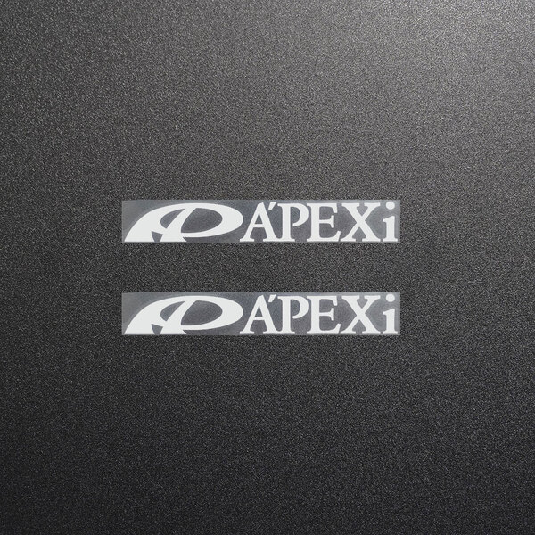 新品・未使用☆A'PEXi アペックス カッティングステッカー シルバー 2枚 縦15mm×横110mm |切り文字|切文字|新品|送料無料|匿名配送