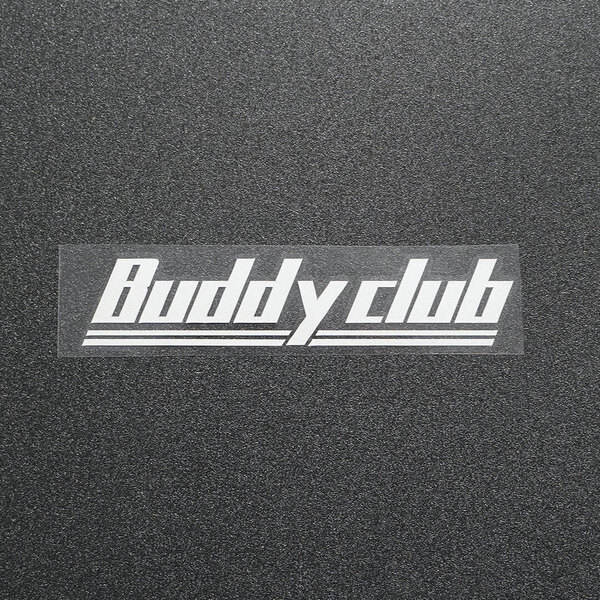 新品・未使用☆Buddy club バーディークラブ カッティングステッカー シルバー 1枚 縦31mm×横150mm |切り文字|切文字|新品|送料無料