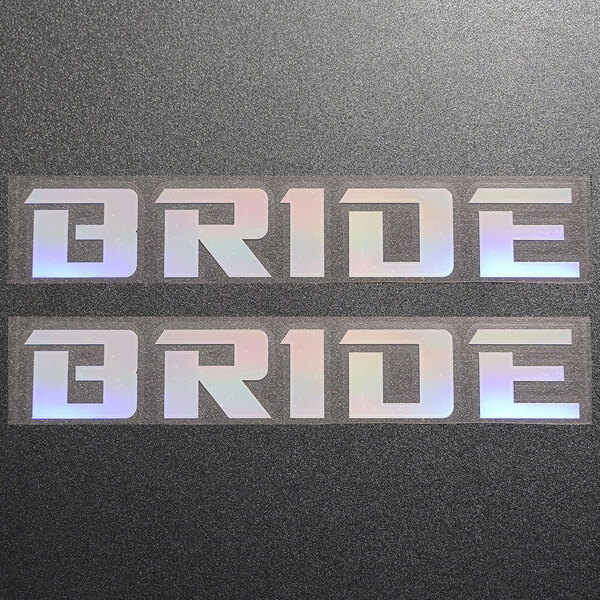 新品・未使用☆BRIDE ブリッド カッティングステッカー オーロラ 2枚 縦32mm×横200mm |デカール|切り文字|切文字|新品|送料無料|匿名配送