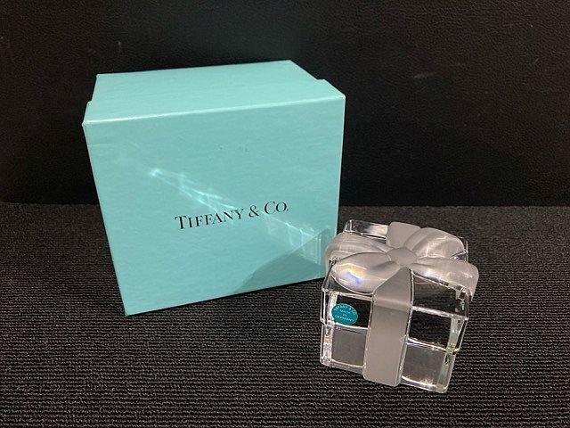 美品 TIFFANY&Co. ティファニー クリスタル ペーパーウェイト Yahoo!オークション -「ティファニー ペーパーウェイト」の落札