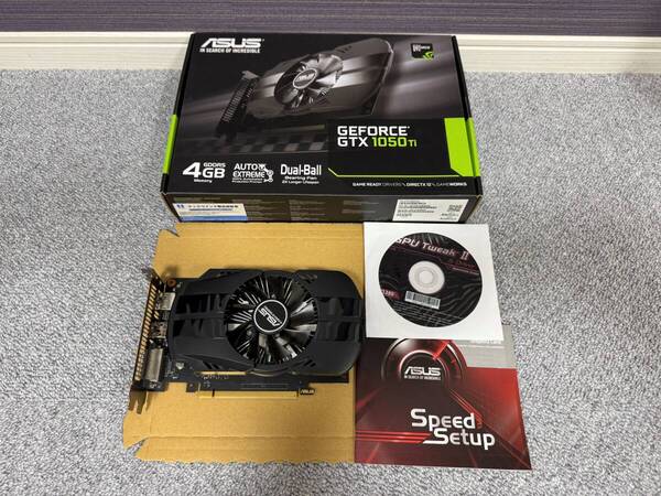 【中古正常動作品】ASUS GeForce GTX 1050Ti 4GB PH-GTX1050TI-4G