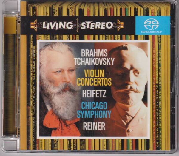 SACD ハイフェッツ ブラームス チャイコフスキー ヴァイオリン協奏曲 Jascha Heifetz Brahms Tchaikovsky Violin Concertos