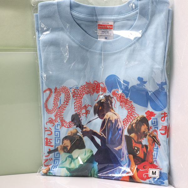 あのちゃん ano お手お座りでハイ報酬 T-shirt ツアーTシャツ 水色 Mサイズ ライブ Tシャツ ツアーグッズ あの ano 未使用 送料無料