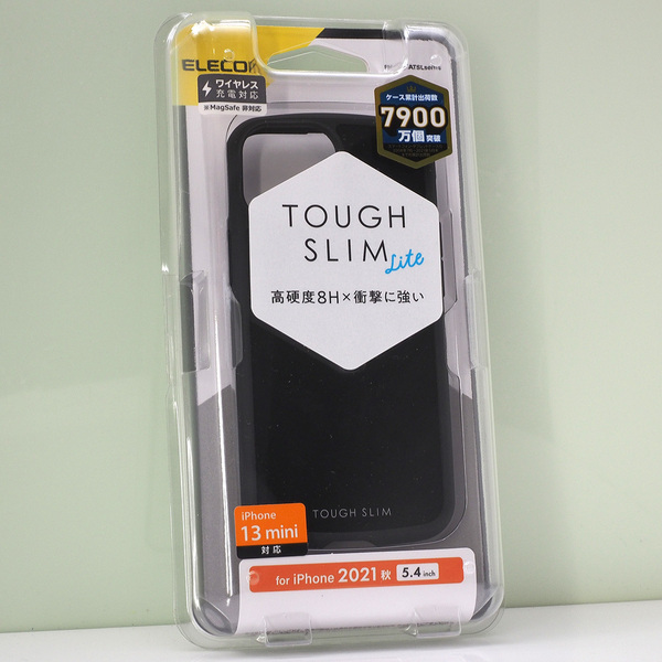 Apple iPhone 13 mini (5.4インチ)用 薄型 軽量 耐衝撃 ハイブリッドケース ブラック 黒 未使用品 iPhone13mini ケース