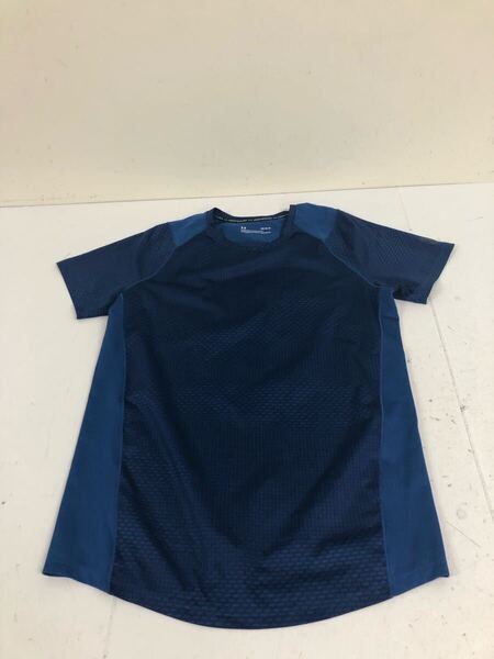 送料無料★UNDER ARMOUR アンダーアーマー ヒートギア★半袖Tシャツ トップス★メンズ LG ネイビー#70701san
